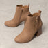 DAMEN CHUNKY LOW HEEL ANKLE BOOTS – BEQUEME WINTERSTIEFEL